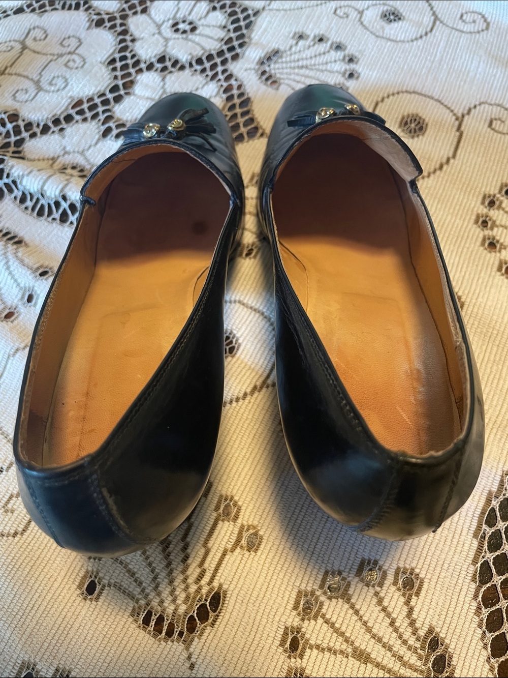 Gucci Black Leather Tassel Mid-Heel Loafers - Women's - Picture 12 of 12
